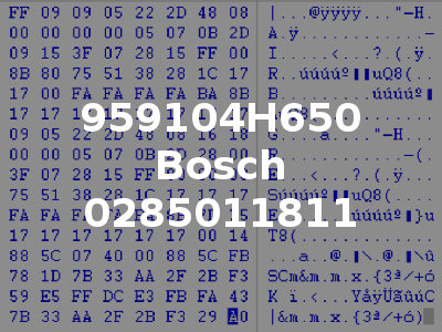 959104H650 Bosch 0285011811