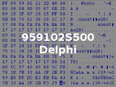 959102S500 Delphi