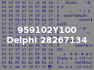 959102Y100 Delphi 28267134