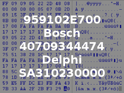 959102E700 Bosch 40709344474 Delphi SA310230000