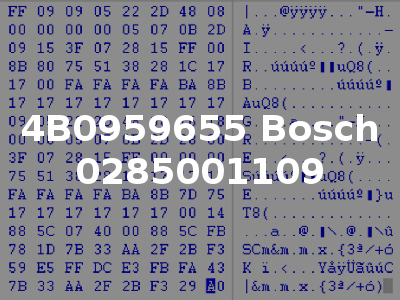 4B0959655 Bosch 0285001109
