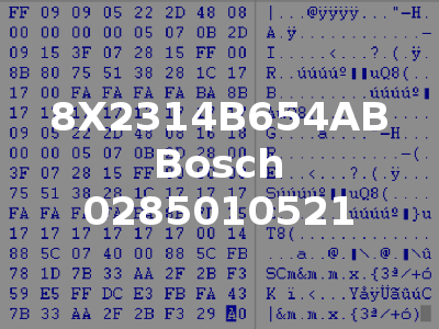 8X2314B654AB Bosch 0285010521