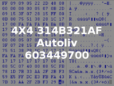 4X4 314B321AF Autoliv 603449700