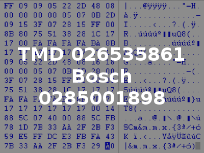 TMD 026535861 Bosch 0285001898