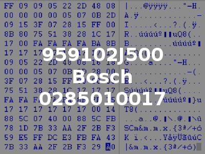 959102J500 Bosch 0285010017