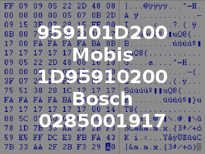 959101D200 Mobis 1D95910200 Bosch 0285001917