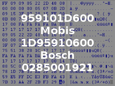 959101D600 Mobis 1D95910600 Bosch 0285001921