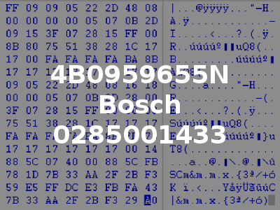 4B0959655N Bosch 0285001433