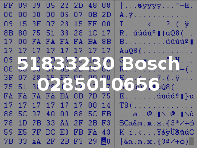 51833230 Bosch 0285010656