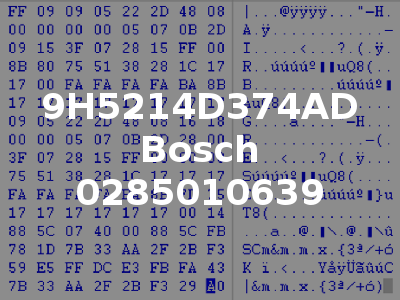 9H5214D374AD Bosch 0285010639