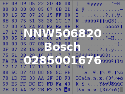 NNW506820 Bosch 0285001676