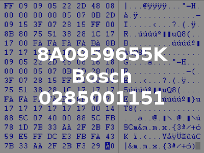8A0959655K Bosch 0285001151