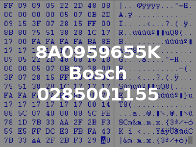 8A0959655K Bosch 0285001155