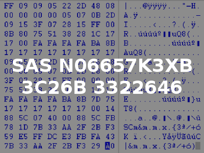 SAS N06657K3XB 3C26B 3322646