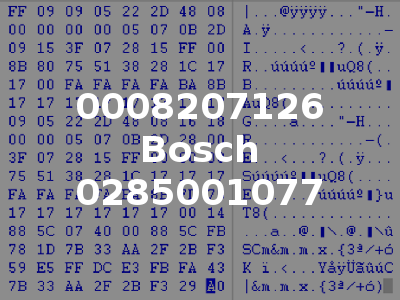 0008207126 Bosch 0285001077