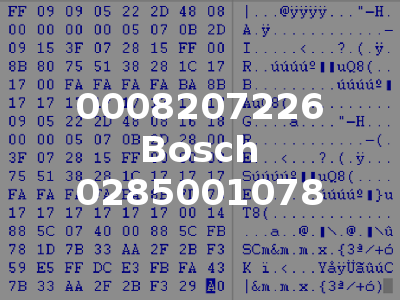 0008207226 Bosch 0285001078