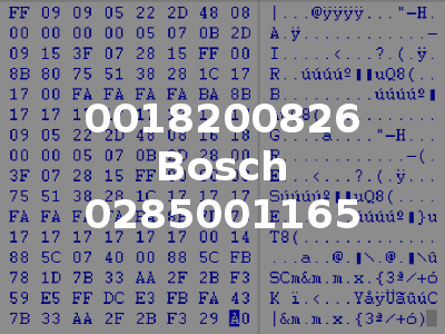0018200826 Bosch 0285001165