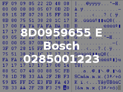 8D0959655 E Bosch 0285001223