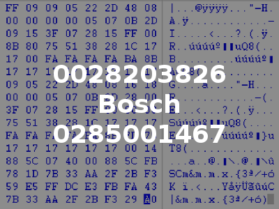 0028203826 Bosch 0285001467
