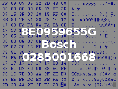 8E0959655G Bosch 0285001668
