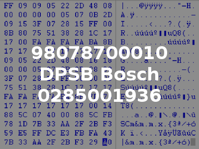 98078700010 DPSB Bosch 0285001936