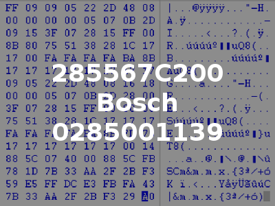 285567C200 Bosch 0285001139