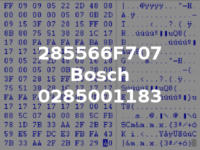 285566F707 Bosch 0285001183