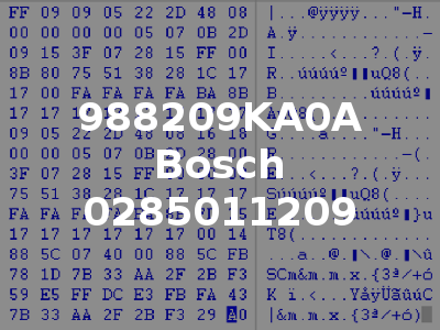 988209KA0A Bosch 0285011209