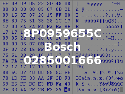 8P0959655C Bosch 0285001666
