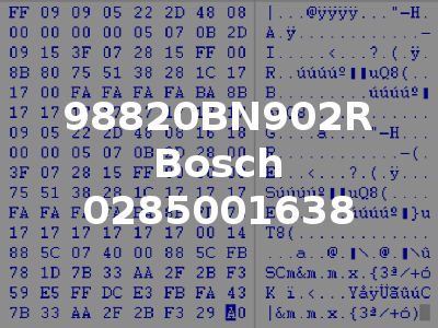 98820BN902R Bosch 0285001638