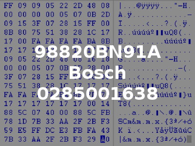 98820BN91A Bosch 0285001638