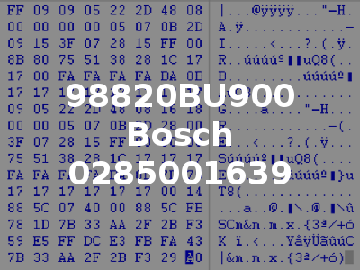 98820BU900 Bosch 0285001639