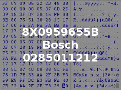 8X0959655B Bosch 0285011212