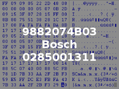 9882074B03 Bosch 0285001311