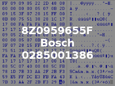 8Z0959655F Bosch 0285001386