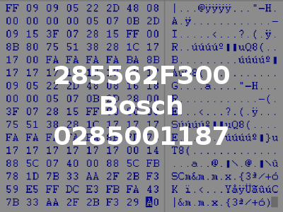 285562F300 Bosch 0285001187