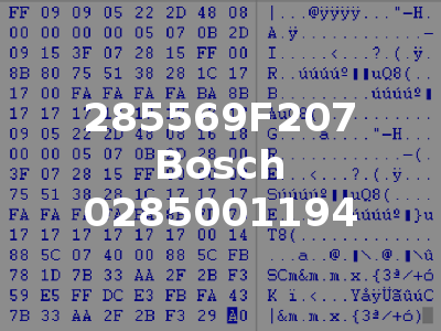 285569F207 Bosch 0285001194