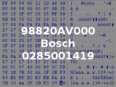 98820AV000 Bosch 0285001419