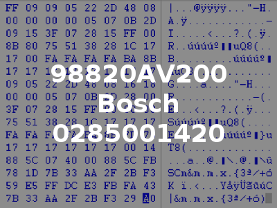 98820AV200 Bosch 0285001420