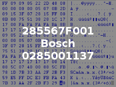 285567F001 Bosch 0285001137