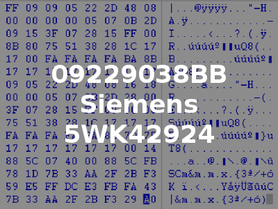 09229038BB Siemens 5WK42924