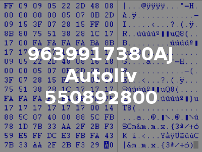 9639917380AJ Autoliv 550892800