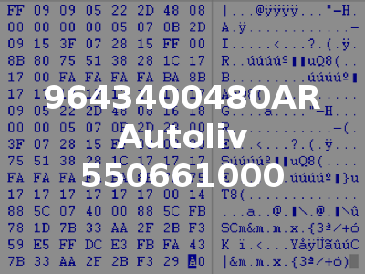 9643400480AR Autoliv 550661000