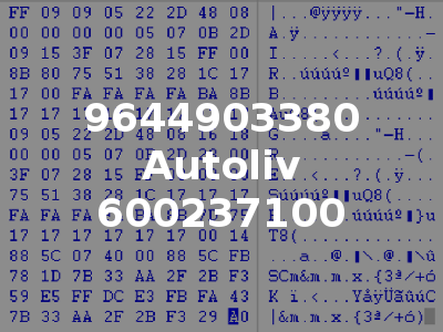 9644903380 Autoliv 600237100