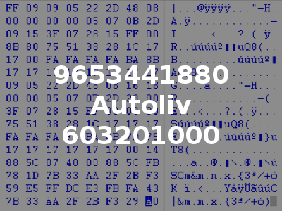 9653441880 Autoliv 603201000