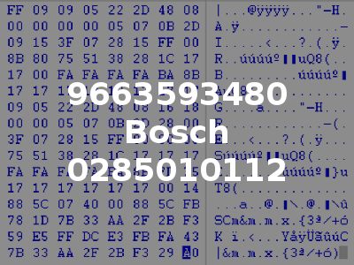 9663593480 Bosch 0285010112