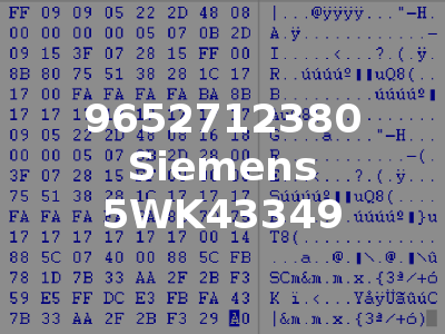 9652712380 Siemens 5WK43349