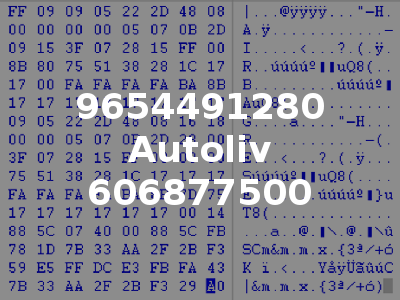 9654491280 Autoliv 606877500