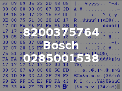 8200375764 Bosch 0285001538