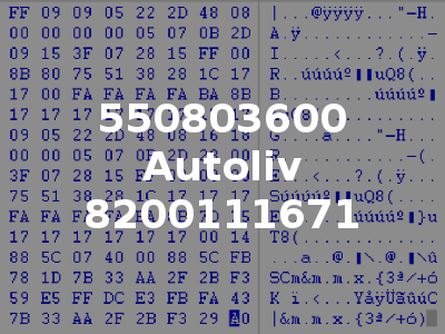550803600 Autoliv 8200111671